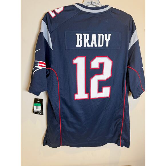 Men’s NFL Nike On Field Patriots #12 Football Jersey Navy Size XL NWT - Picture 2 of 8
